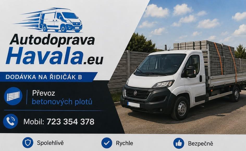 Autodoprava Havala - dodávka na řidičák B